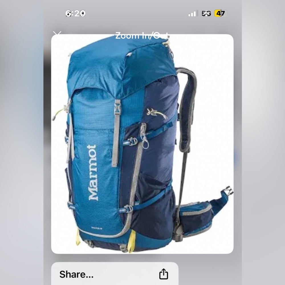 marmot hiking backpack
